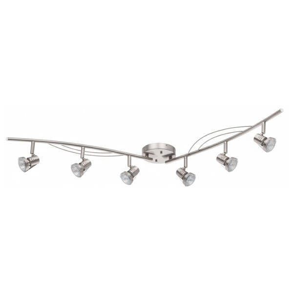 Westgate TRPK Track Pack, 6-Light, LED GU10 Lamp, 6x6.5W, 5x500lm, 3000K, Brushed Nickel
