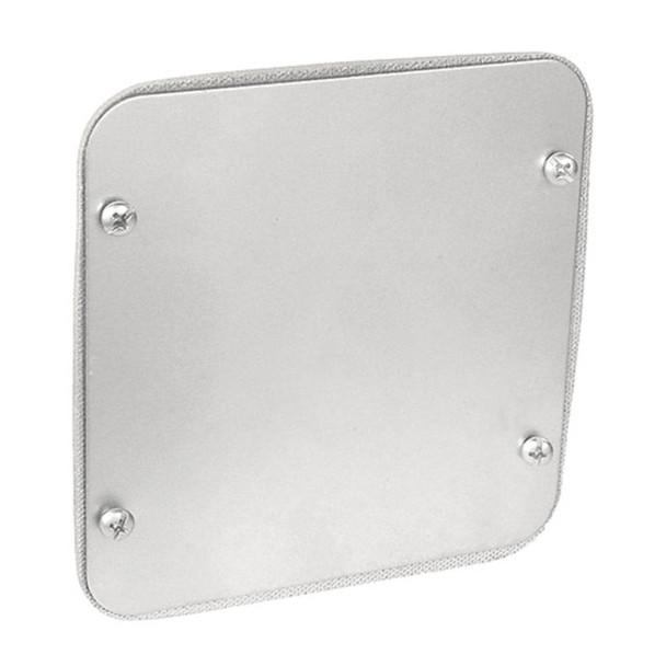 Garvin Industries 72C1-VT, 4-11/16" Square Plenum Blank Cover, Keyhole Mounting, Pre-installed Gasket