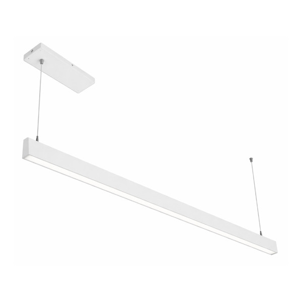 Architectural 0.4" Slim Up & Down Linear Light, Separate Controls, Aperture Optics, 6FT, Power Selectable 15W|23W|30W, CCT Selectable, White/Black Finish
