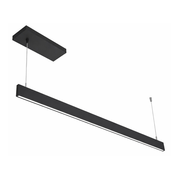 Architectural 0.4" Slim Up & Down Linear Light, 4FT, Power Selectable 10W|15W|20W, CCT Selectable 2700K|3000K|3500K|4000K|5000K, Separate Controls, PC Lens, White or Black