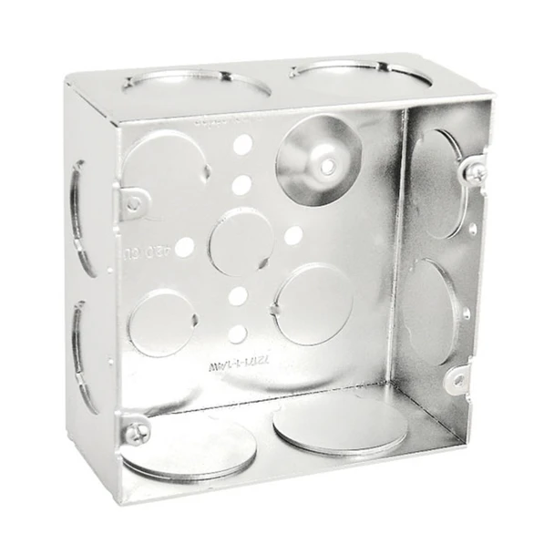 Garvin Industries 4-11/16" Welded Junction Box, 2-1/8 in. Deep, 1 & 1-1/4 in. Knockouts