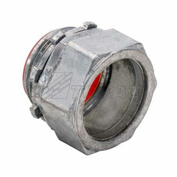 Garvin Industries 3" EMT Compression Connector, Insulated Throat, Zinc Die Cast