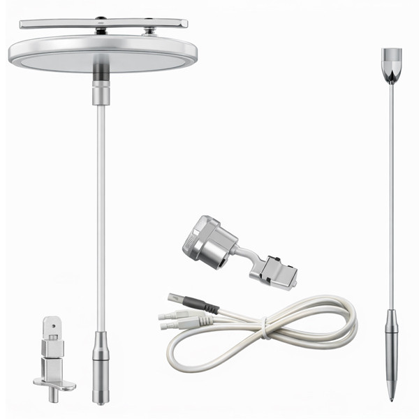 Westgate SCL-CSKC-12FT, Adjustable 12FT 1/16in Suspension Canopy Complete Kit, Decorative Non-Power Ceiling Attachment, Keyhole Ends