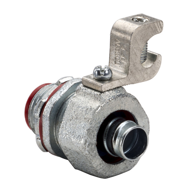 2-1/2" Liquidtight Connector with 1/0-14 Lay-In Grounding Lug, Male