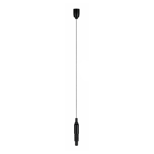 Westgate SCL-CCK-20FT-BK, Adjustable 20FT 1/16in Suspension Wire, Decorative Ceiling Attachment, Keyhole End, Black