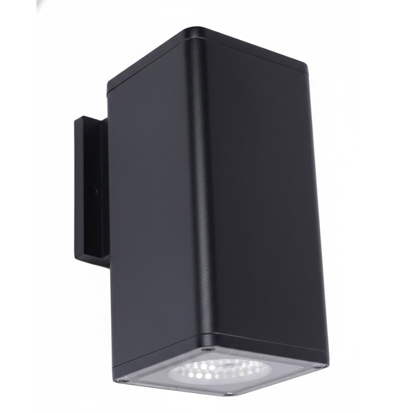WM-WMCSR-DL-MCTP-D Series, 4" LED Round-Corner Square Outdoor Cylinder Light, 10W|15W|20W, 8.5" Height, Selectable 3000K|4000K|5000K