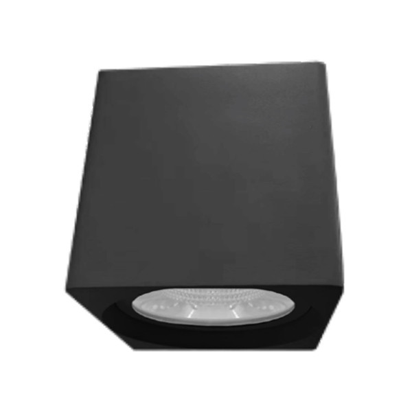 7" Square Rounded-Corner Commercial Cylinder, 30W|40W|5W, 2400lm|3200lm|400lm, 3000K|4000K|5000K, Black|White