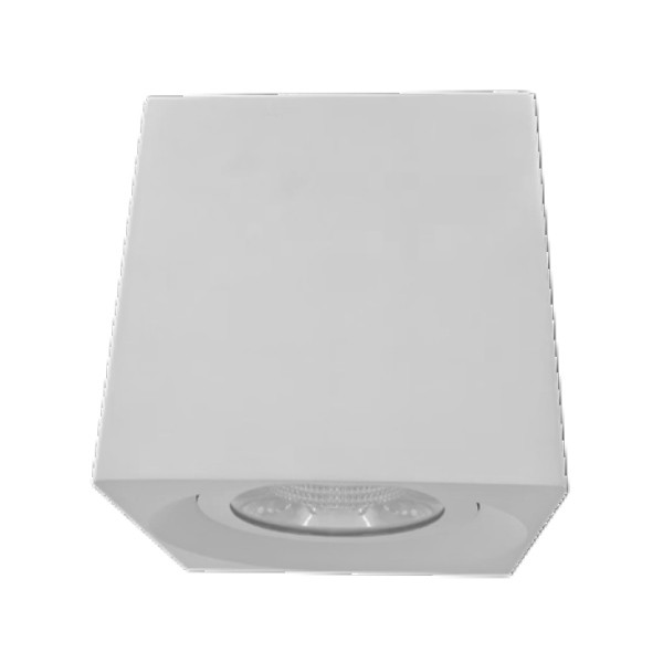 9" Square Rounded-Corner Commercial Cylinder, 42W|56W|70W, 80lm/W, 3000K|4000K|5000K, 9"D x 9"H, Black|White