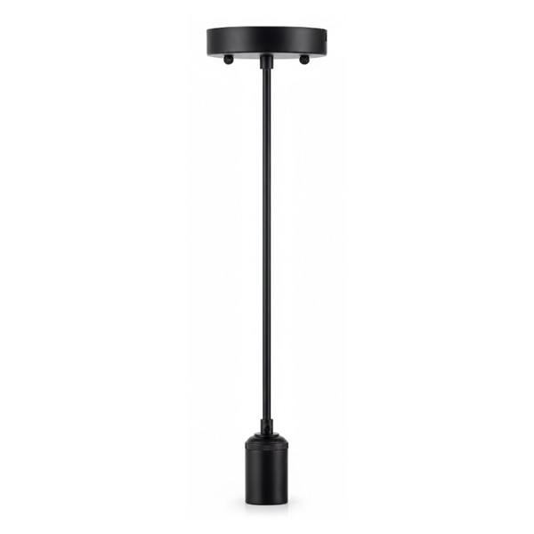 Decorative Socket Pendant, 6FT Cord, E26 Medium Base, 039 Series, Black Cord, Rose Gold or Black Finish