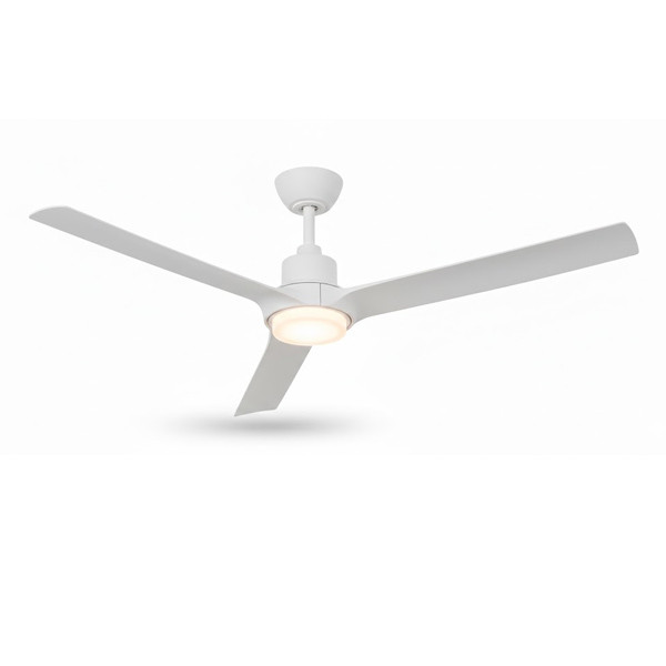 52in Contemporary 3-Blade Ceiling Fan and Light, Remote Control, 5CCT, 18W, 2160lm