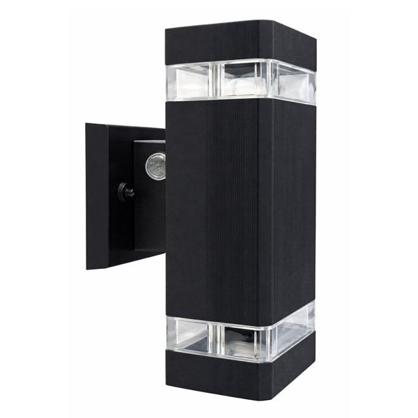 Westgate WMCS4, 4in Up/Down Cylinder, Combined Distribution, 12W, 840lm, 120-277V, Dual Dim, 3000K|4000K|5000K, Square, Black, Dusk to Dawn