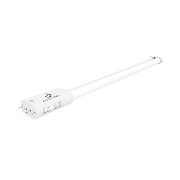 Green Creative 14W PLL Hybrid LED Lamp, 8" Length, Field-Selectable CCT (3000K|3500K|4000K|5000K|6500K), Selectable Lumen Output (2800lm|3350lm), 2G11 Base, Ballast Compatible or Bypass