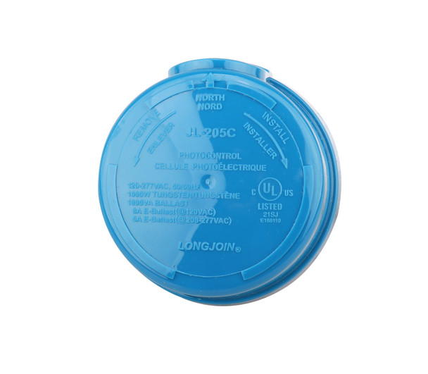 Eiko JL-205C, 3-pin NEMA Twist-Lock On/Off Photocell, 120-277V, IP67, UL Certified