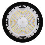 ATG Electronics HELIX G4 DUO LED Round High Bay, 150W/120W/90W Selectable, 3500K/4000K/5000K, 120-277VAC, Clear Lens, Black Housing