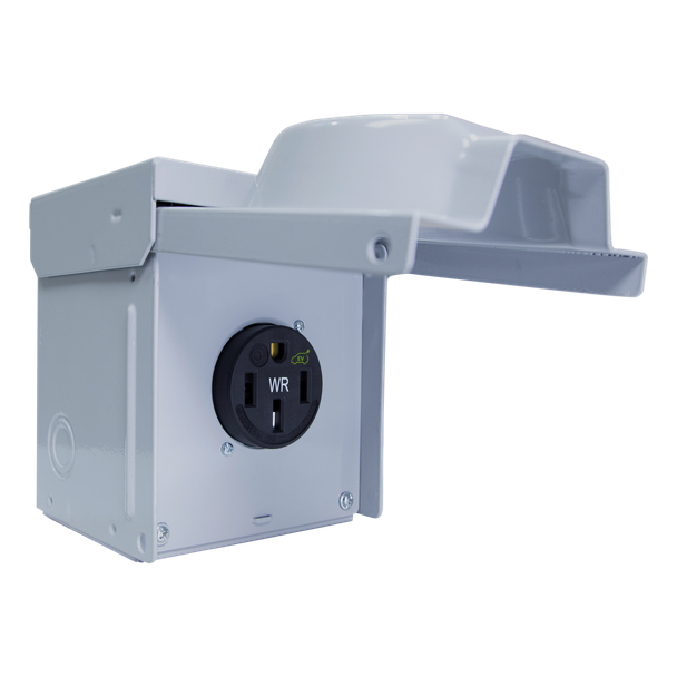 Enerlites 66500MHW, 50A Heavy Duty Outdoor Power Box, NEMA 14-50R, Weather-Resistant, 125/250VAC