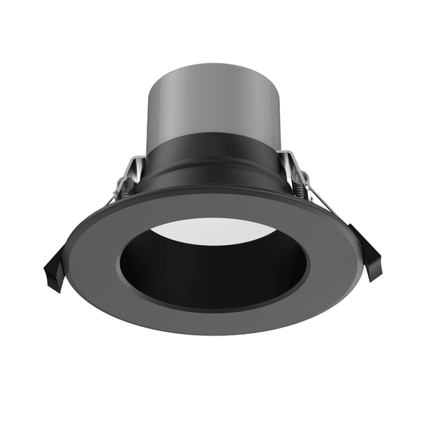 Lotus DL254 4" Round Commercial Downlight, 5 CCT Selectable, 5 Wattage Adjustable, Black Trim Black Reflector