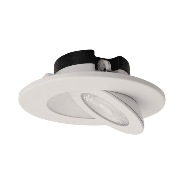 Lotus LED Lights 4" Multi Fit Floating Gimbal, 9W, 5CCT Selectable, CRI 90+, J-Box or Can Retrofit