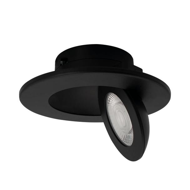 Lotus LED Lights 4" Multi Fit Floating Gimbal, 9W, 5CCT Selectable, CRI 90+, J-Box or Can Retrofit