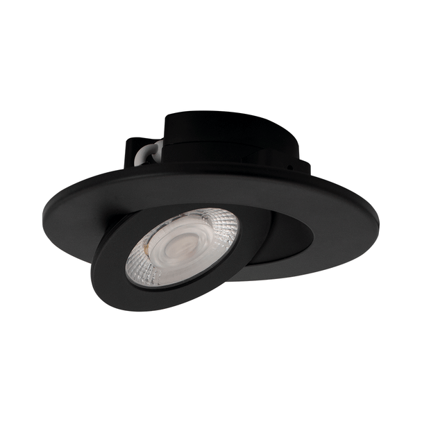 Lotus LED Lights 4" Multi Fit Floating Gimbal, 9W, 5CCT Selectable, CRI 90+, J-Box or Can Retrofit