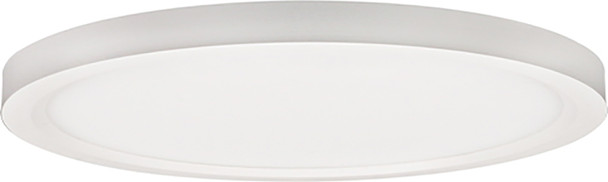 Lotus LED Lights 12" Surface Mount Edgelit Disk, 5CCT Selectable, 0-10V Dimmable, 120-277V, White Trim