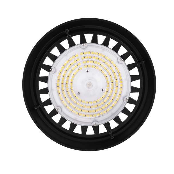 EiKO BAYE3 Round High Bay, 100W, 4000K, 120-277V, Black