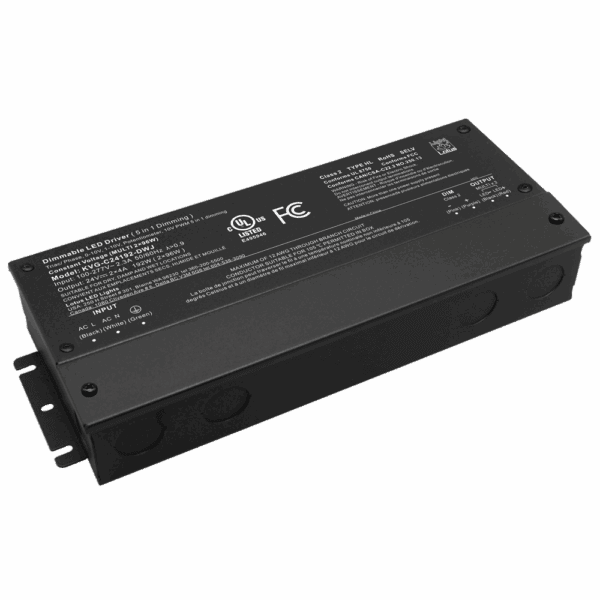 Lotus LED Lights 24V Constant Voltage 192W Driver, 5-in-1 Dimmable, KVG-C24192-DWJ