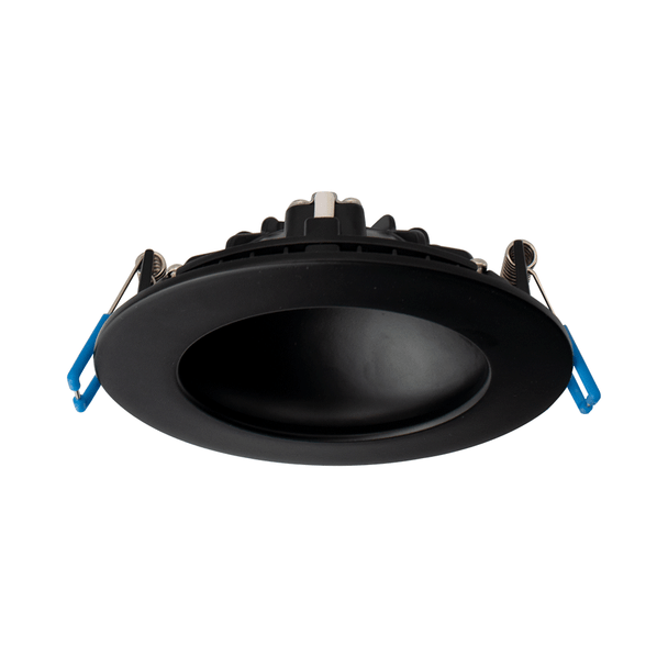Lotus LED Lights DS-LED-4-S12W, 4" Round Indirect Slim Recessed LED, 12W, 5CCT Selectable, Black Trim