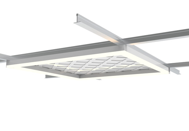 Westgate SCXT Series 1' Wide Linear Fixture, L2FT, 20-40W, MCTP, 0-10V Dimming, Flat Opal Lens, Black
