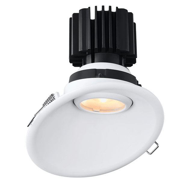 Lotus LED Lights Tangra 4" Gimbal Round Sloped Thin Trim, 3000K, CRI95