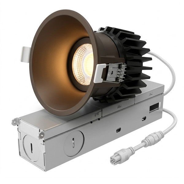 2" Round Hotel Spec Canless Thin-Trim Recessed Light, 12W, 900lm, 2700K|3000K|3500K|4000K|5000K