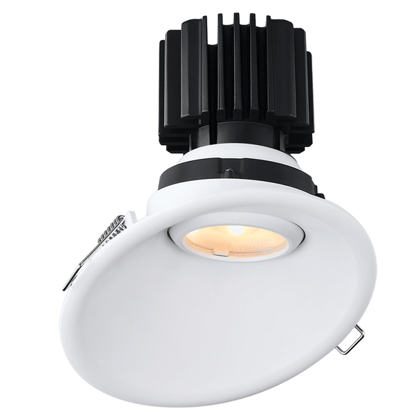Lotus LED Lights Tangra 4" Gimbal Round Sloped Thin Trim, L3G-RST, 4CCT+DTW 3500K-2700K, CRI90