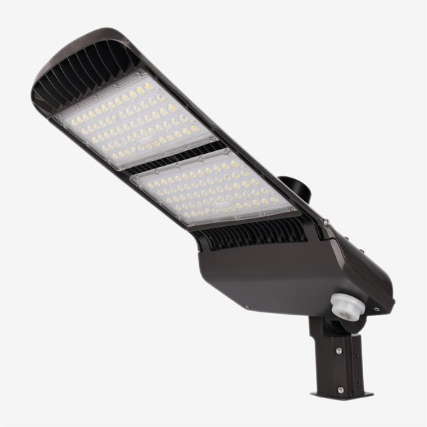 NBQL Series Area Light, 200/240/300 Watt Selectable, 3K/4K/5K Selectable, Bronze Finish