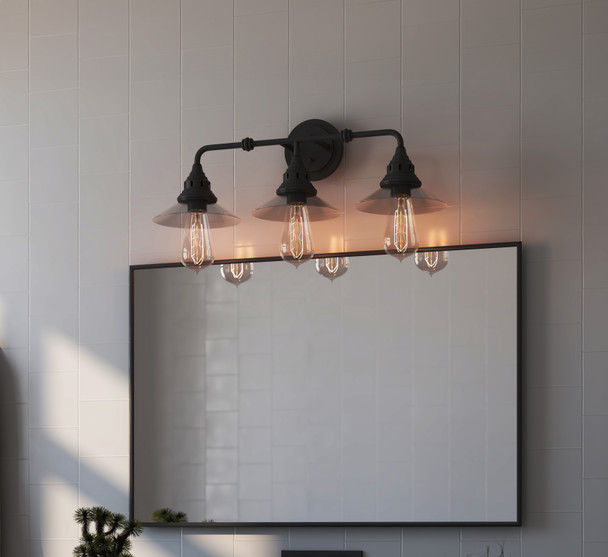 Bulbrite Incandescent 40 Watt ST18 Nostalgic Hairpin Light Bulb With An Antique Finish And Medium Screw (E26) Base, 2200K (Amber Light) - lifestyle image