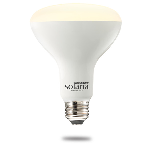 Bulbrite Solana Smart LED Wifi Light Bulb, BR30 / E26 Base, 8W, 2200K-6500K, Frost Finish - main product image