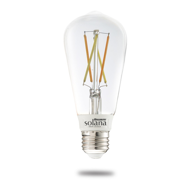 Bulbrite Solana Smart LED Wifi Light Bulb, ST18 / E26 Base, 5.5w, 2700K, Clear Finish - main product image