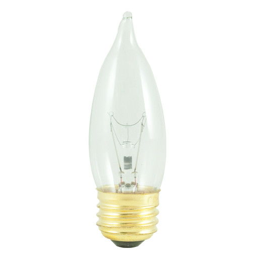 Bulbrite Incandescent 40 Watt CA10 Light Bulb With A Clear Finish And Medium Screw (E26) Base, 2700K (Warm White Light) - main product image