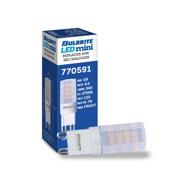 Bulbrite LED 4.5 Watt T6 Light Bulb With Bi-Pin (G9) Base - alternate image 4