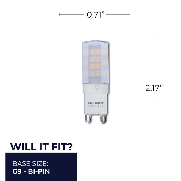 Bulbrite LED 4.5 Watt T6 Light Bulb With Bi-Pin (G9) Base - alternate image 5