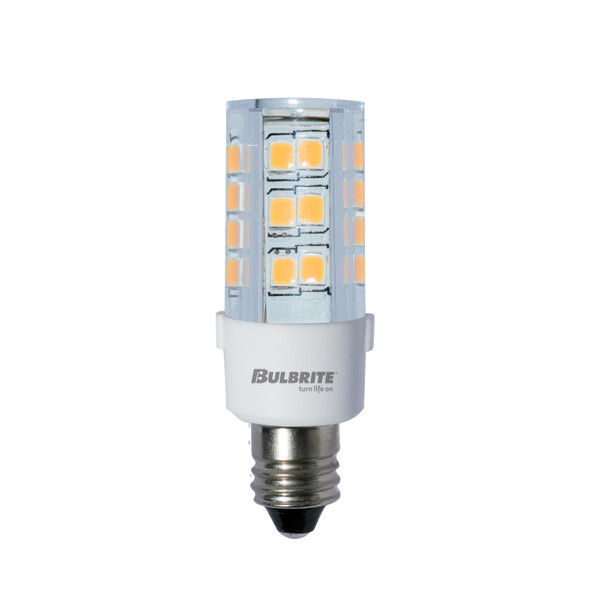 LED Filament 4.5 Watt T6 Light Bulb With A Clear Finish And A Mini-Candelabra Screw E11 Base - 3000K (Soft White Light) 400 Lumens - main product image