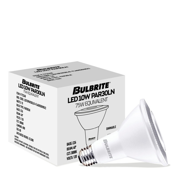 Bulbrite LED 10 Watt Par30ln Light Bulb With Medium Screw (E26) Base - alternate image 2