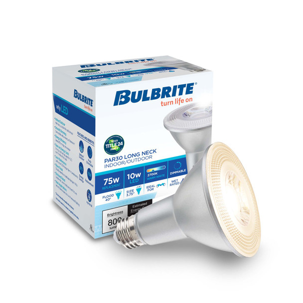 Bulbrite LED 10 Watt Par30ln Light Bulb With Medium Screw (E26) Base - alternate image 2