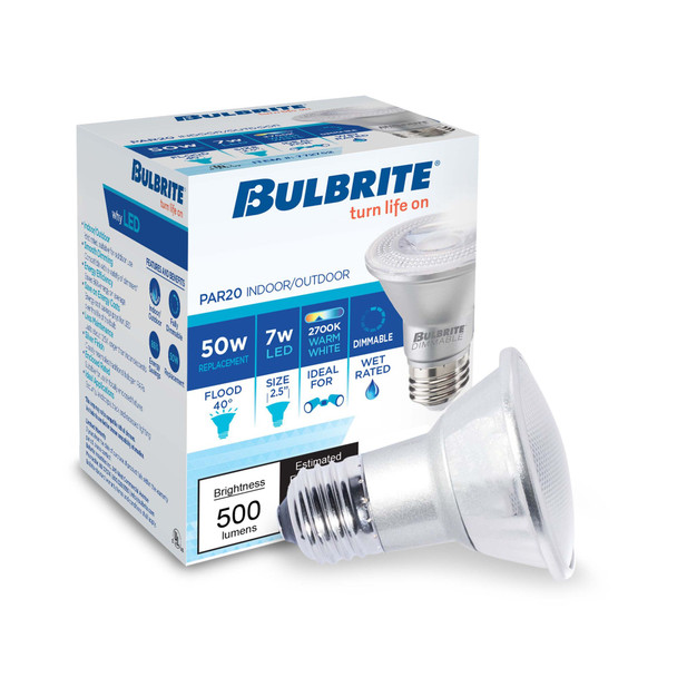 Bulbrite LED 7 Watt Par20 Light Bulb With Medium Screw (E26) Base - alternate image 2