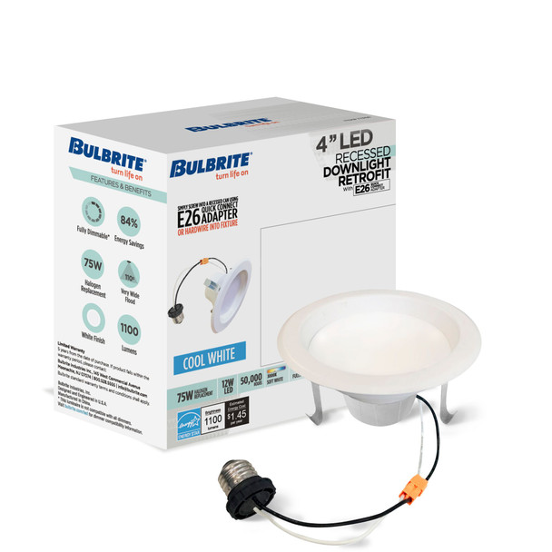 Bulbrite LED 12 Watt Downlight Fixture With A White Finish - alternate image 8