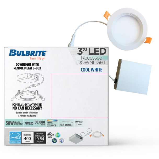 Bulbrite LED 7 Watt Downlight Fixture With A White Finish - alternate image 8