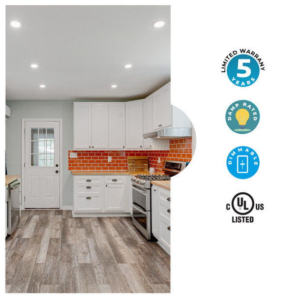 Bulbrite LED 18 Watt Downlight Fixture With A White Finish - alternate image 4