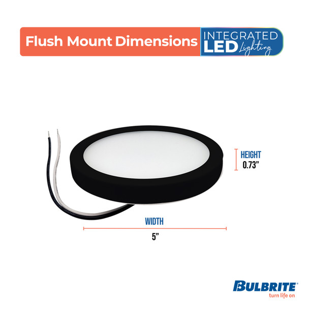 Bulbrite LED 10.3 Watt Flush Mount Fixture, 3000K (Soft White Light) - alternate image 4