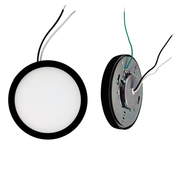 Bulbrite LED 10.3 Watt Flush Mount Fixture, 3000K (Soft White Light) - angled view