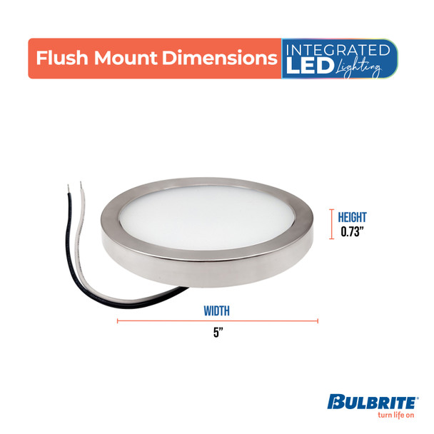 Bulbrite LED 10.3 Watt Flush Mount Fixture, 3000K (Soft White Light) - alternate image 15