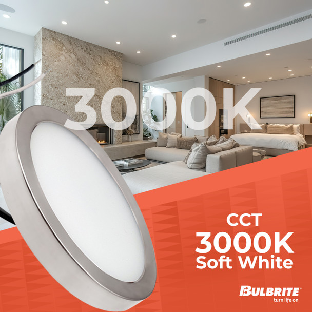 Bulbrite LED 10.3 Watt Flush Mount Fixture, 3000K (Soft White Light) - alternate image 16
