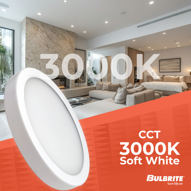 Bulbrite LED 10.3 Watt Flush Mount Fixture, 3000K (Soft White Light) - alternate image 27